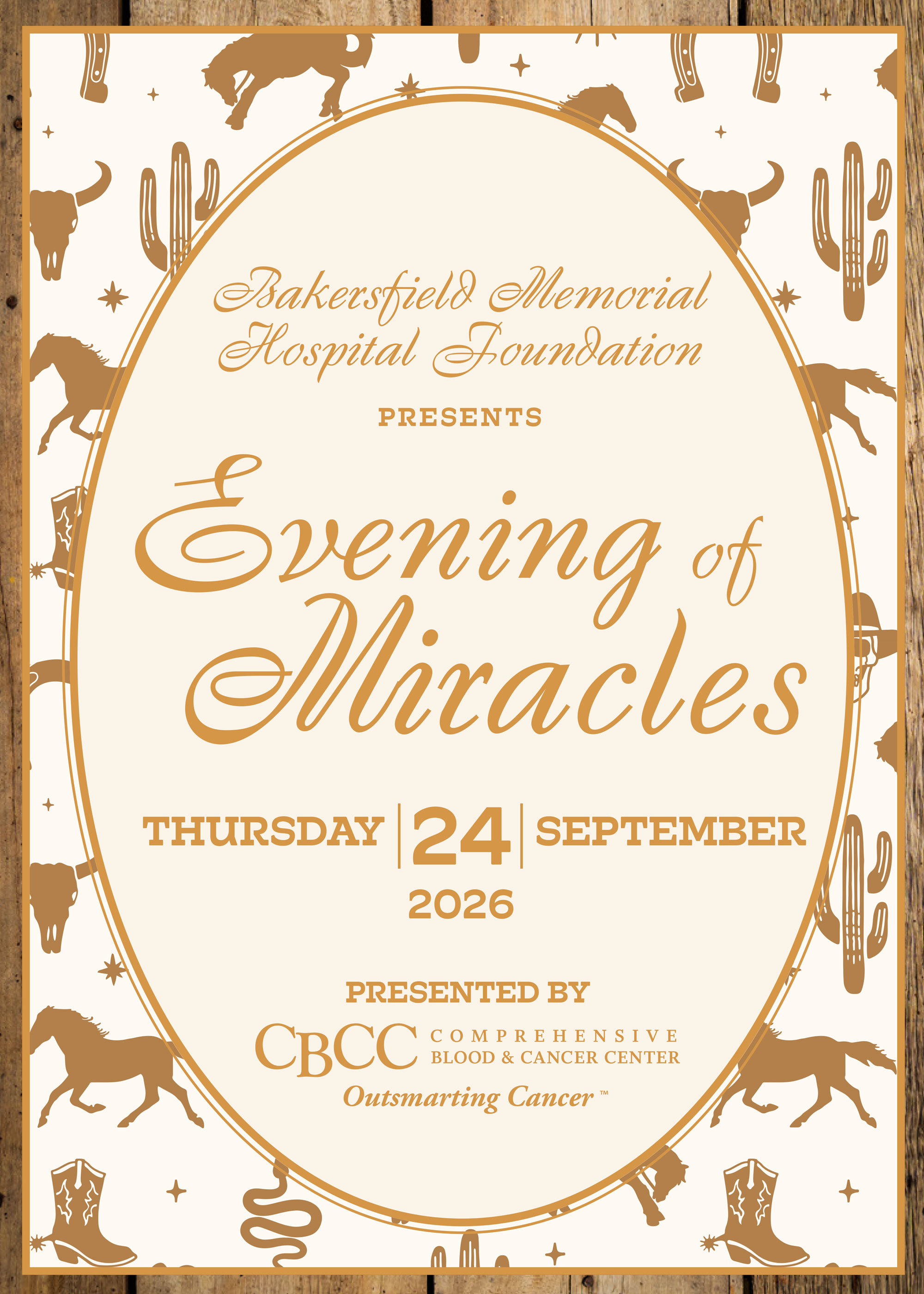 Evening of Miracles flyer