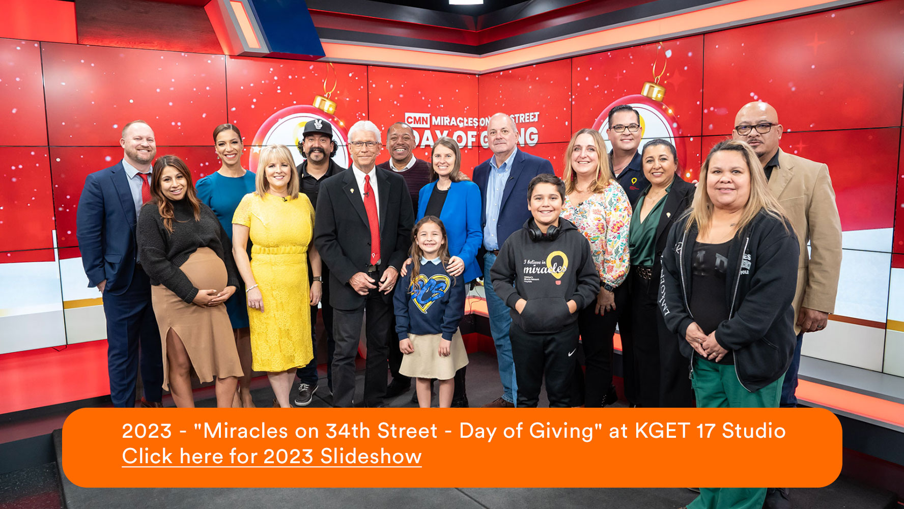 "Miracles on 34th Street - Day of Giving" 2023 at KGET 17 Studio