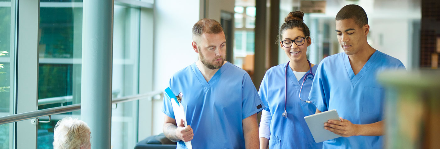Three medical people.
